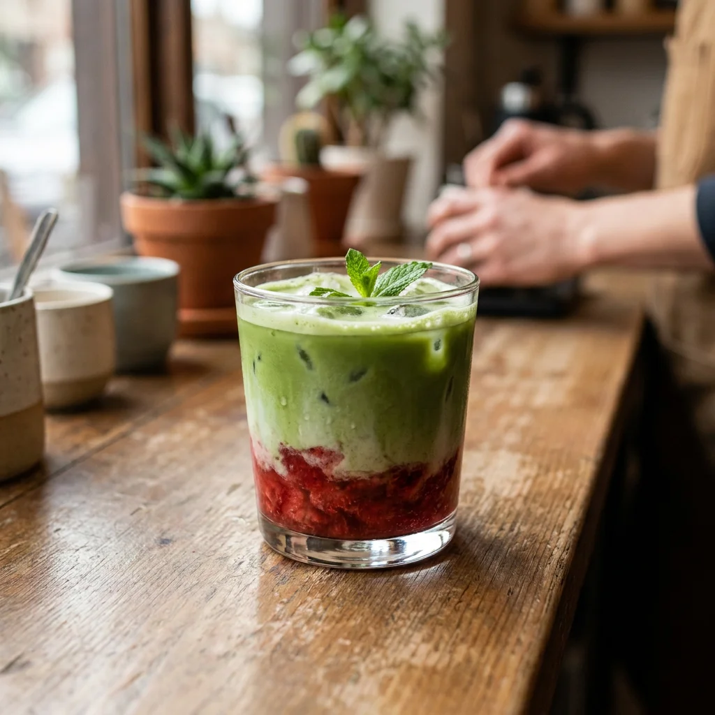 Strawberry Matcha Cooler