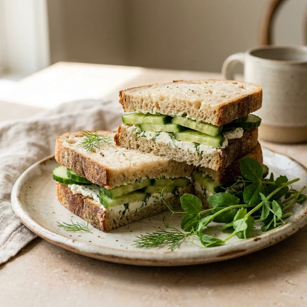 Cucumber & Chèvre Sandwich